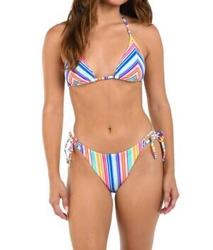 NEW CITRUS shore triangle bikini top in multi